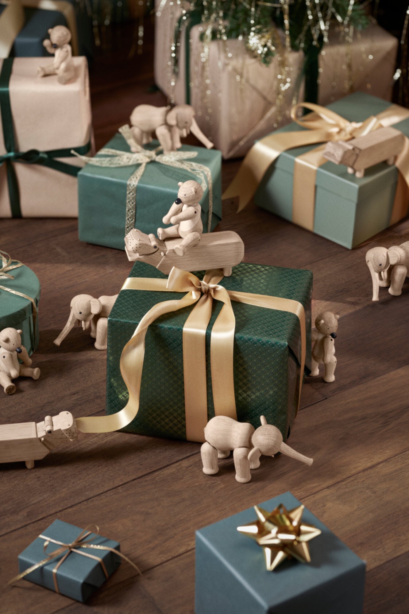 Liliput sampak, 3 stk - egetræ